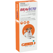 Bravecto SPOT ON for Small Dogs 4.5-10kg Single dose flea and Tick control 