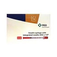 MSD Animal Health Insulin Syringe 40IU 1ml, 29G x 1/2inch Box of 30