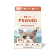 AirProudi Premium Air-Dried Cat Food Turkey and Chicken 1kg
