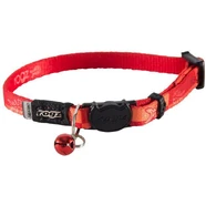 Rogz Kiddycat Safety Release Collar Orange Tango Fishbones Sml