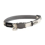 Rogz Glowcat Safety Release Collar Black Cat Sml