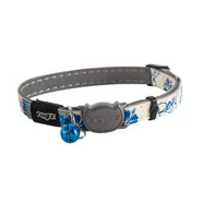 Rogz Glowcat Safety Release Collar Blue Floral Sml