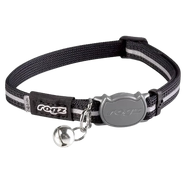 Rogz Alleycat Safety Release Collar Black Sml