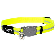 Rogz Alleycat Collar - XSmall Yellow