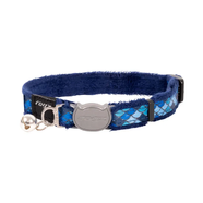 Rogz Fashion Cat Safety Collar Small Amphibian Blue