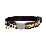 Rogz Fashion Cat Safety Collar Small Leopard Bone