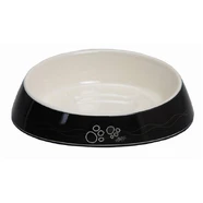 Rogz Fishcake Cat Bowl Black Paws