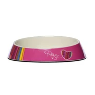 Rogz Fishcake Cat Bowl Pink Candystripes
