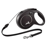 Flexi Classic Cord Black Med 8m