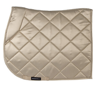 Showmaster Satin General Purpose Saddle Pad with High Wither - Beige