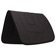 Terry Towel Saddle Pad - Black with Black Binding