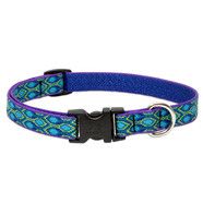 Lupine 9-14 Medium Dog Collar RAIN SONG 3/4 inch thick, Adjustable 9-14 inches