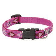 Lupine 8-12 Small Dog Collar Puppy Love 1/2 inch thick, Adjustable 8-12 inches