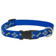 Lupine 12-20 Large Dog Collar Dapper Dog 1 inch thick, Adjustable 12-20 inches