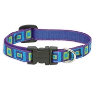 Lupine 8-12 Small Dog Collar Sea Glass 1/2 inch thick, Adjustable 8-12 inches