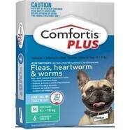 Comfortis Plus Dog 9.1 - 18kg Green 6 pack