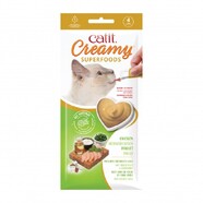 Catit Creamy 4 x 10g - Superfood Chicken with Coconut & Kale