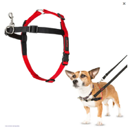 Halti Front Control Harness (Black/Red) Small