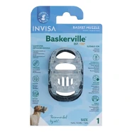 Baskerville INVISA Transparent Basket Muzzle for Dogs [Size: 1]