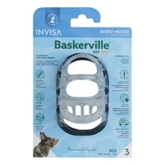 Baskerville INVISA Transparent Basket Muzzle for Dogs [Size: 3]