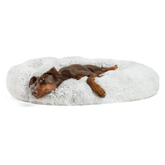 Best Friends by Sheri Donut Shag Bed Frost 36x36" [Breed Size: Large]