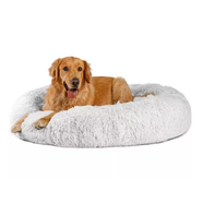 Best Friends by Sheri Donut Shag Bed Frost 45x45" [Breed Size: XLarge/ Giant]