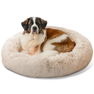Best Friends by Sheri Donut Shag Bed Taupe 45x45" [Breed Size: XLarge/ Giant]