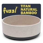 Fuzzl Titan Bamboo and Rubber Base Dog Bowl - 18cm