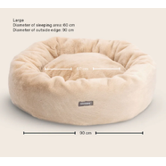 Snooza Cuddler Luxe Fur Bed : Oat - Large