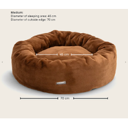 Snooza Cuddler Luxe Fur Bed : Nutmeg - Medium