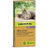 Drontal Cat 4kg Ellipsoid Worming Tablets x 2
