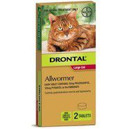 Drontal Cat 6kg Ellipsoid Worming Tablets x 2