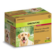 Drontal 35kg Chews pack of 50 Bulk pack