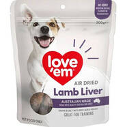 Love 'Em Air dried Lamb Liver 200gm