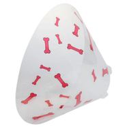 Buster Recovery Collar - Bones 25cm (Red)