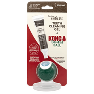 TropiClean Enticers Kong Dental Ball & Gel for Dogs - Medium