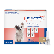 Evicto Spot On for Very Small Dogs 2.6-5kg - 4 pack