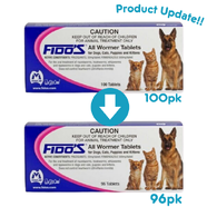 Fidos All Wormer Tablets 96pk for Dogs, Cats, Puppies and Kittens
