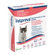 *CLEARANCE BB 06/2025*Felpreva Small Cat Spot On Flea Tick and Worming Treatment  Single Pippette for cats  1KG-2.5KG (Pink)