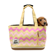 Ibiyaya Canvas Pet Carrier Bag - Yellow & Pink