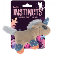 Furkidz Instincts Burlap Unicorn Cat Toy