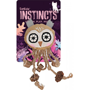 Furkidz Instincts Burlap Owl Cat Toy