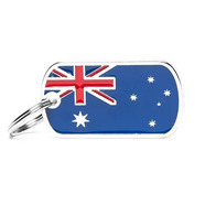 Pet ID Tag Flag Australia
