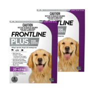Frontline Plus Large Dog 12 pk - 20-40kg (2 x 6pks)