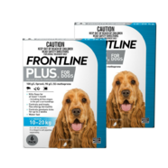 Frontline Plus Medium Dog 12 pk 10kg - 20kg (2 x 6pks)