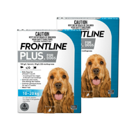 Frontline Plus Medium Dog 12 pk 10kg - 20kg (2 x 6pks)