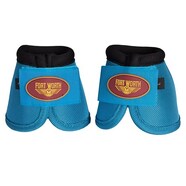 Fort Worth Ballistic No-Turn Bell Boots - Turquoise Large