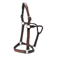 Fort Worth Leather Halter w/Diamond Pattern