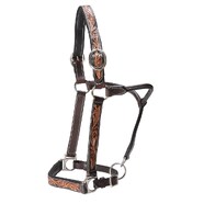 Fort Worth Leather Halter w/Tooled Pattern - Cob