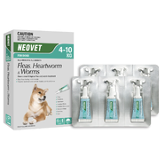 Neovet Flea and Worming for Medium Dogs 4–10kg – Aqua (6pk)